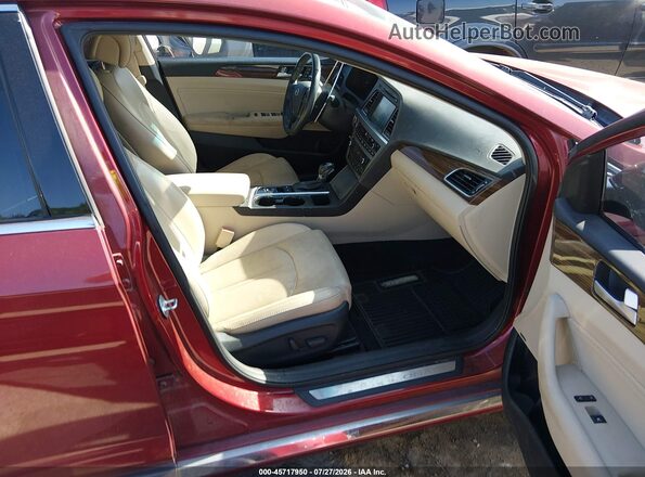 5NPE34AFXGH321886 2016 HYUNDAI SONATA Red წინა სალონის ხედი