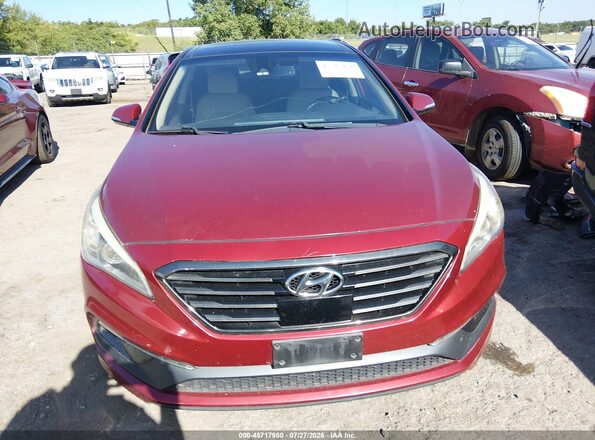 5NPE34AFXGH321886 2016 HYUNDAI SONATA Red ხელსაწყოთა პანელის ხედი