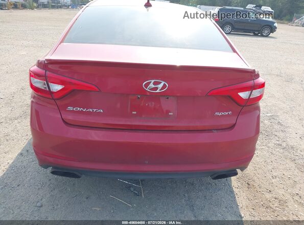 5NPE34AFXHH444444 2017 HYUNDAI SONATA Red Vista frontal