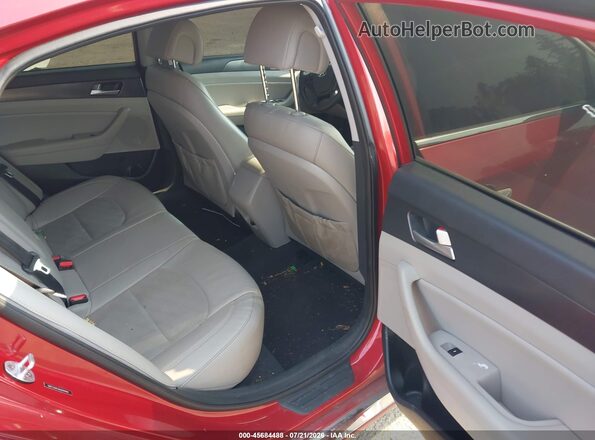5NPE34AFXHH444444 2017 HYUNDAI SONATA Red Vista de la etiqueta del VIN