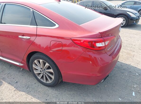 5NPE34AFXHH444444 2017 HYUNDAI SONATA Red 