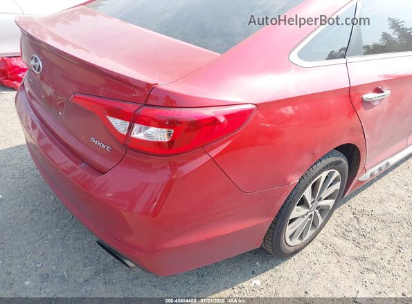 5NPE34AFXHH444444 2017 HYUNDAI SONATA Red 