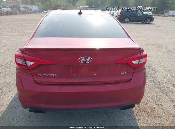 5NPE34AFXHH444444 2017 HYUNDAI SONATA Red 