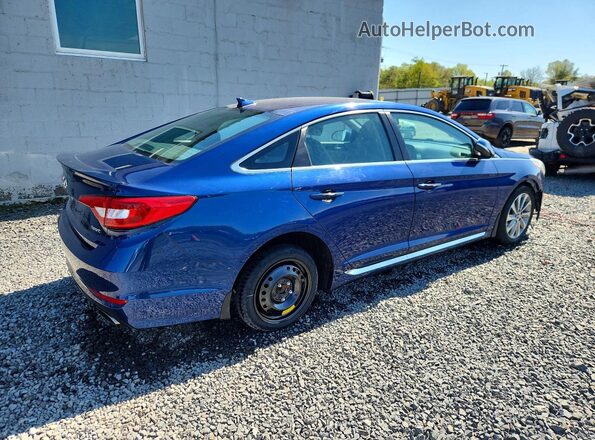 5NPE34AFXHH462605 2017 HYUNDAI SONATA Blue უკანა მარჯვენა