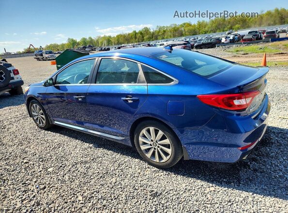 5NPE34AFXHH462605 2017 HYUNDAI SONATA Blue უკანა მარცხენა