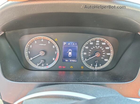5NPE34AFXHH462605 2017 HYUNDAI SONATA Blue ხელსაწყოთა პანელის ხედი