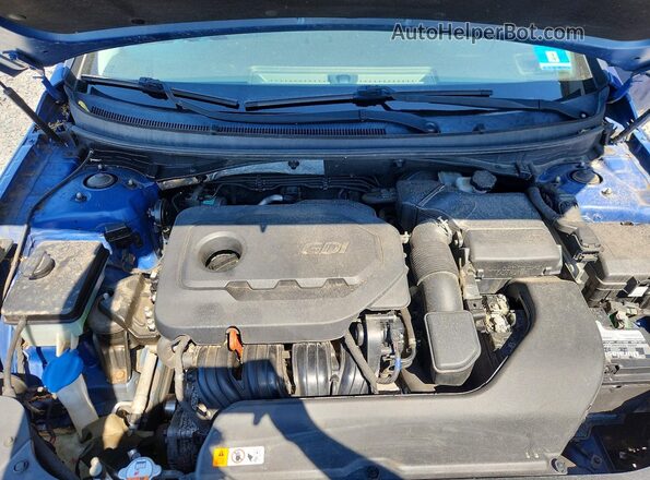 5NPE34AFXHH462605 2017 HYUNDAI SONATA Blue უკანა სალონის ხედი