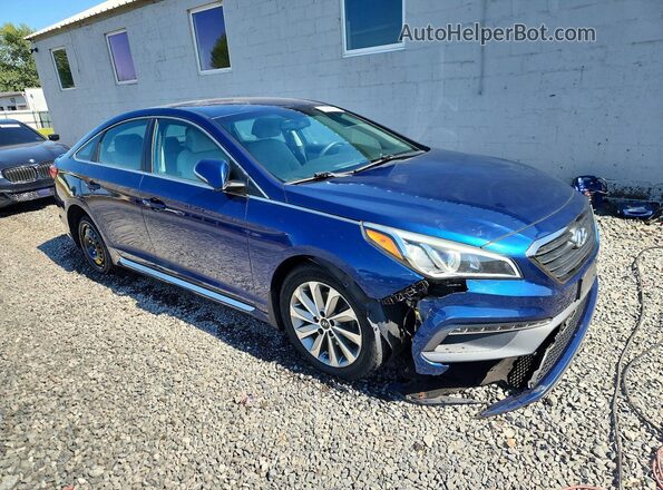5NPE34AFXHH462605 2017 HYUNDAI SONATA Blue წინა მარჯვენა