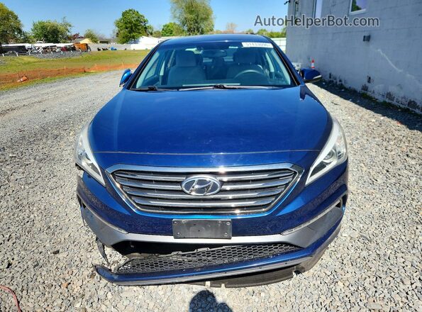 5NPE34AFXHH462605 2017 HYUNDAI SONATA Blue წინა ხედი