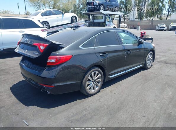 5NPE34AFXHH554278 2017 HYUNDAI SONATA Black Trasero derecho