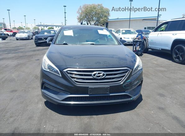 5NPE34AFXHH554278 2017 HYUNDAI SONATA Black Vista del cuadro de instrumentos
