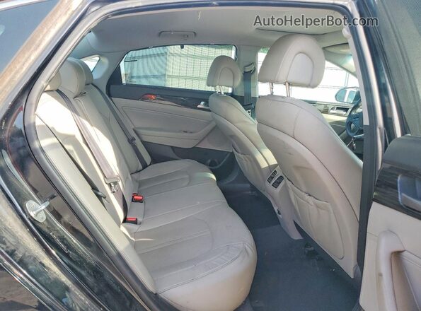 5NPE34AFXHH566575 2017 HYUNDAI SONATA Black უკანა სავარძლების ხედი