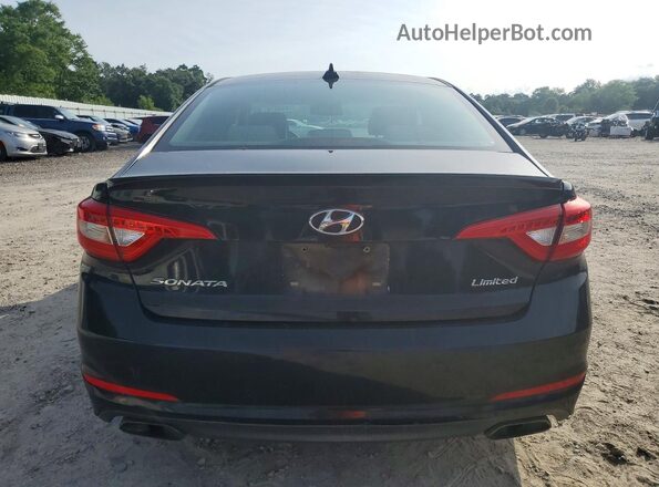5NPE34AFXHH566575 2017 HYUNDAI SONATA Black უკანა ხედი