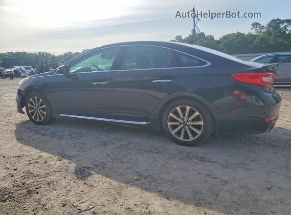 5NPE34AFXHH566575 2017 HYUNDAI SONATA Black უკანა მარცხენა