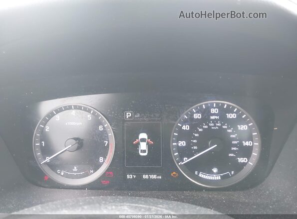 5NPE34AFXHH587894 2017 HYUNDAI SONATA Silver Вид задніх сидінь