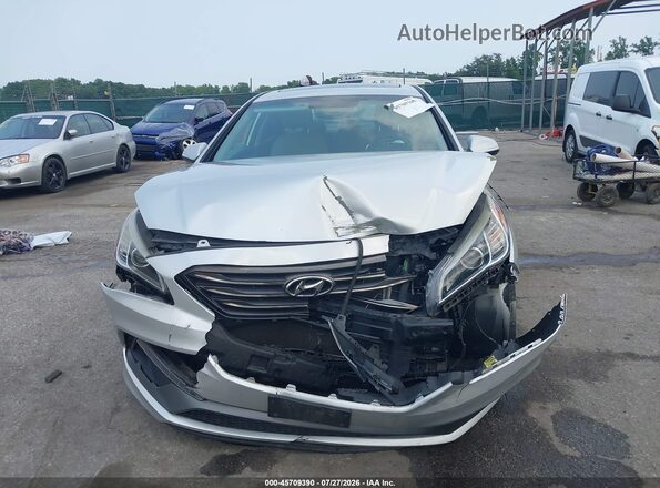 5NPE34AFXHH587894 2017 HYUNDAI SONATA Silver Вид щитка приладів