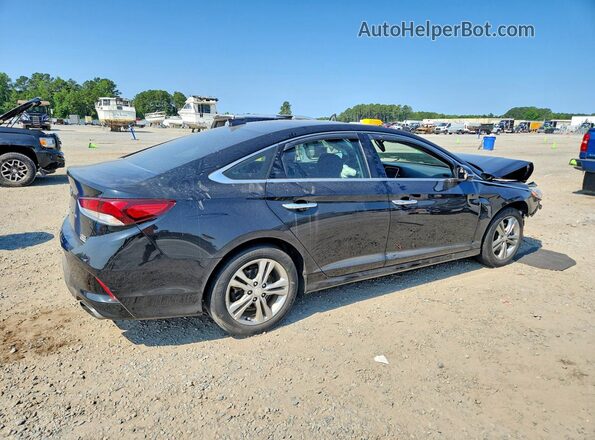 5NPE34AFXJH599288 2018 HYUNDAI SONATA Черный Задняя правая четверть