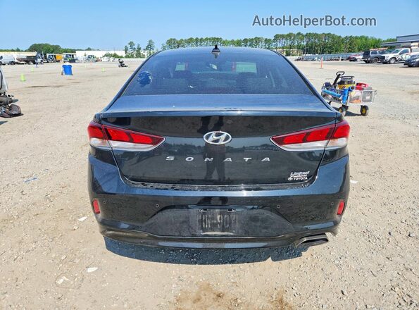 5NPE34AFXJH599288 2018 HYUNDAI SONATA Черный Вид сзади