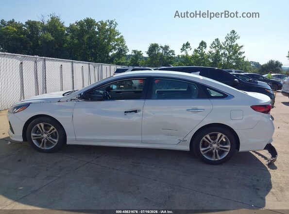 5NPE34AFXJH636033 2018 HYUNDAI SONATA White Սալոնի 360 աստիճան տեսք