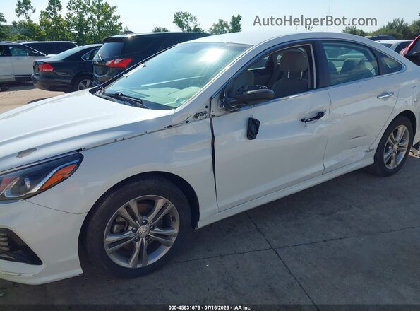 5NPE34AFXJH636033 2018 HYUNDAI SONATA White Դիմացի տեսք