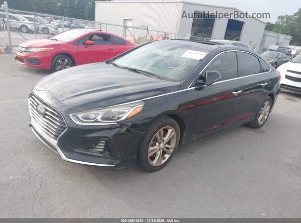 5NPE34AFXJH680663 2018 HYUNDAI SONATA Black Przód lewy