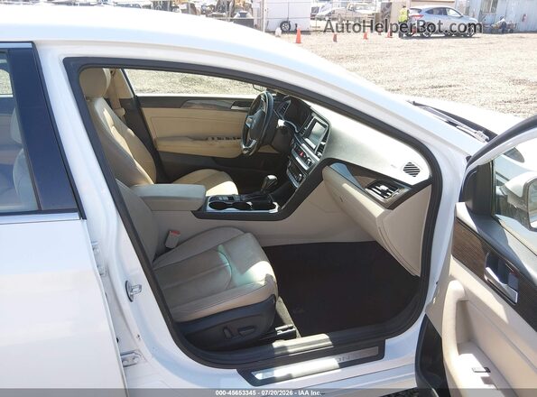 5NPE34AFXJH705934 2018 HYUNDAI SONATA White Vista interior delantera