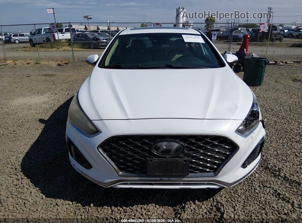5NPE34AFXJH705934 2018 HYUNDAI SONATA White Vista del cuadro de instrumentos