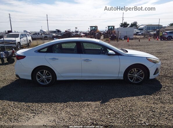 5NPE34AFXJH705934 2018 HYUNDAI SONATA White Vista interior trasera