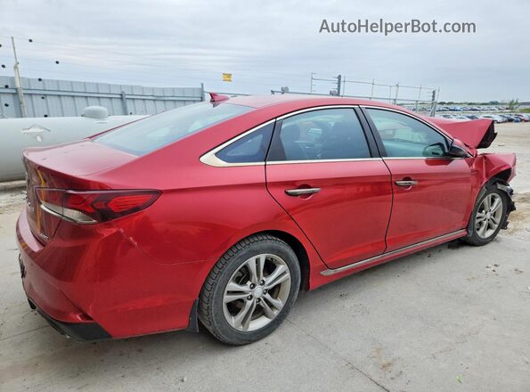5NPE34AFXJH727643 2018 HYUNDAI SONATA Red Հետևի աջ
