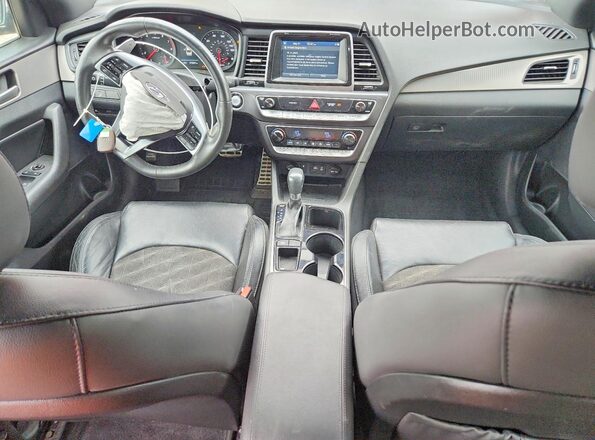 5NPE34AFXJH727643 2018 HYUNDAI SONATA Red Առջևի վահանակի տեսք
