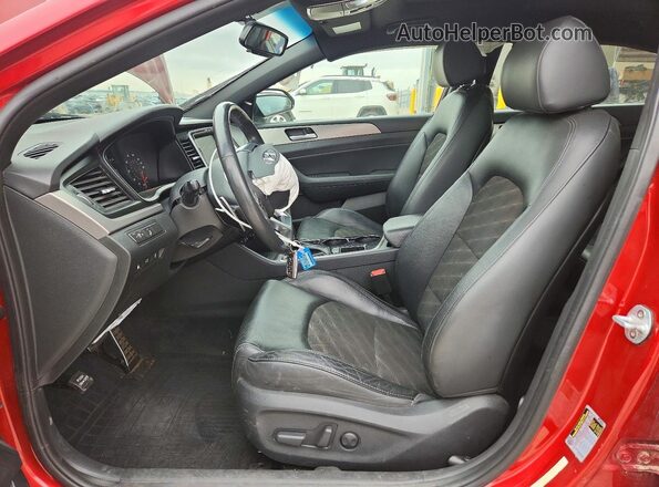 5NPE34AFXJH727643 2018 HYUNDAI SONATA Red Սալոնի դիմացի տեսք