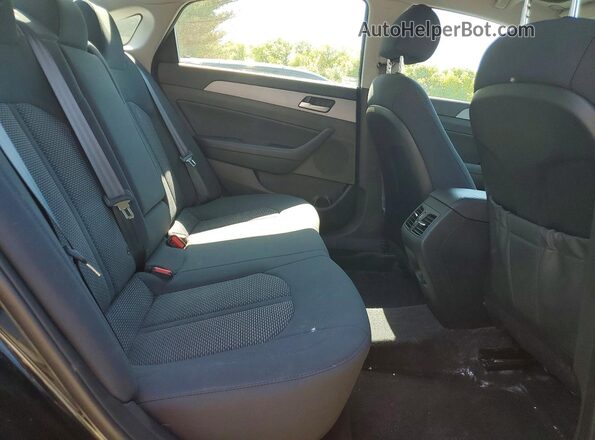5NPE34AFXKH796737 2019 HYUNDAI SONATA Black Vista de los asientos traseros