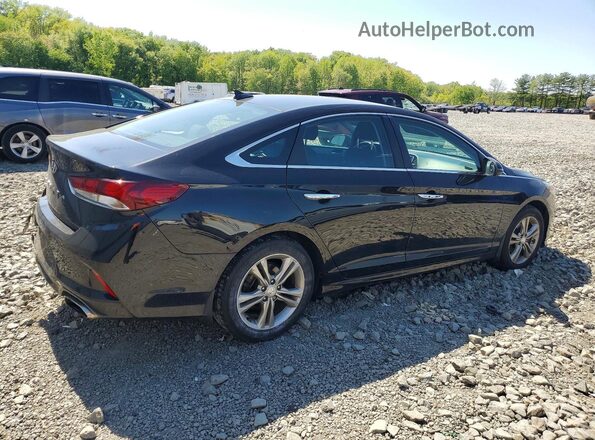 5NPE34AFXKH796737 2019 HYUNDAI SONATA Black Trasero derecho