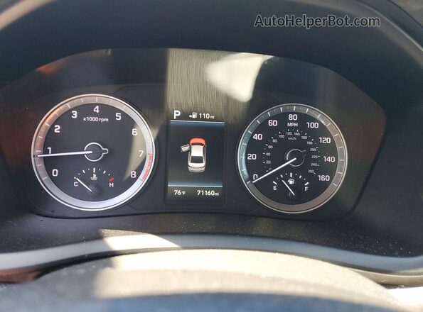 5NPE34AFXKH796737 2019 HYUNDAI SONATA Black Vista del cuadro de instrumentos