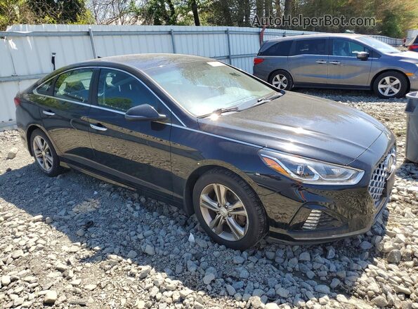 5NPE34AFXKH796737 2019 HYUNDAI SONATA Black Delantero derecho