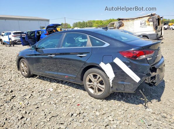 5NPE34AFXKH796737 2019 HYUNDAI SONATA Black Trasero izquierdo