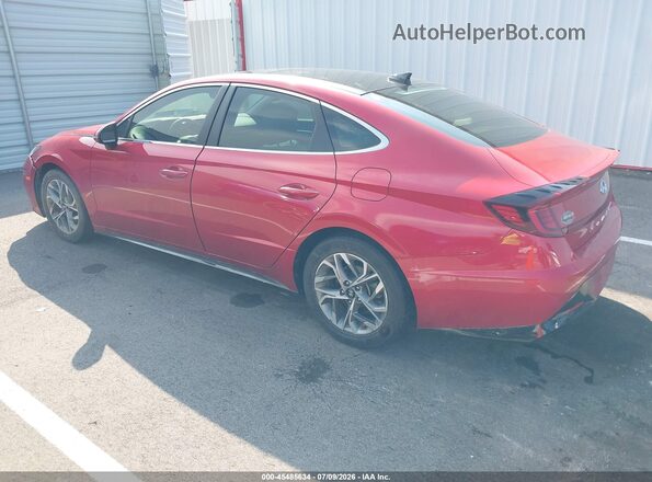 5NPEF4JA0LH002017 2020 HYUNDAI SONATA Red Tył lewy