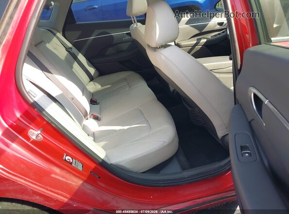 5NPEF4JA0LH002017 2020 HYUNDAI SONATA Red Widok naklejki z numerem VIN