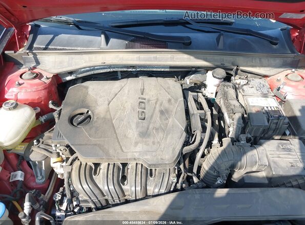 5NPEF4JA0LH002017 2020 HYUNDAI SONATA Red Widok z tyłu
