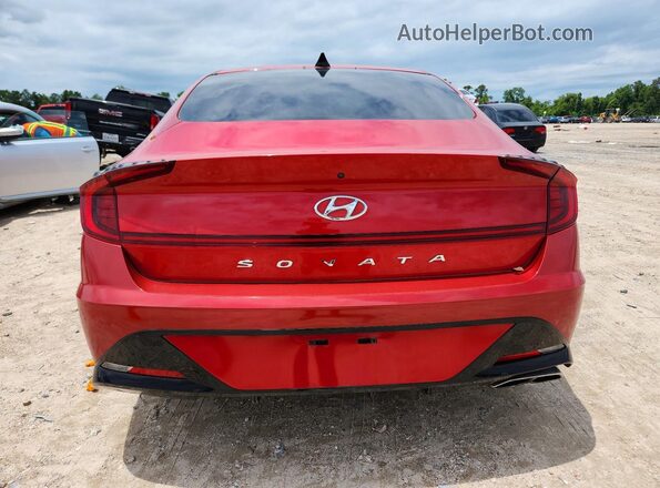 5NPEF4JA0LH042100 2020 HYUNDAI SONATA Red Vista trasera