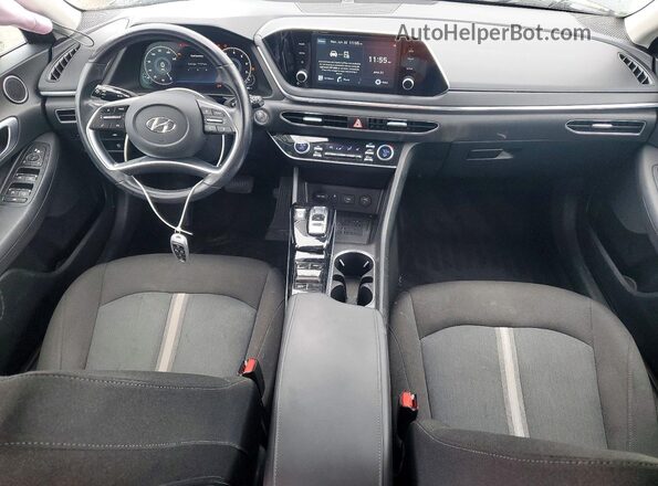 5NPEF4JA0MH086597 2021 HYUNDAI SONATA Gray წინა პანელის ხედი