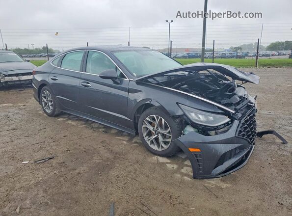 5NPEF4JA0MH086597 2021 HYUNDAI SONATA Gray წინა მარჯვენა