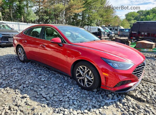 5NPEF4JA1LH052117 2020 HYUNDAI SONATA Red Front right