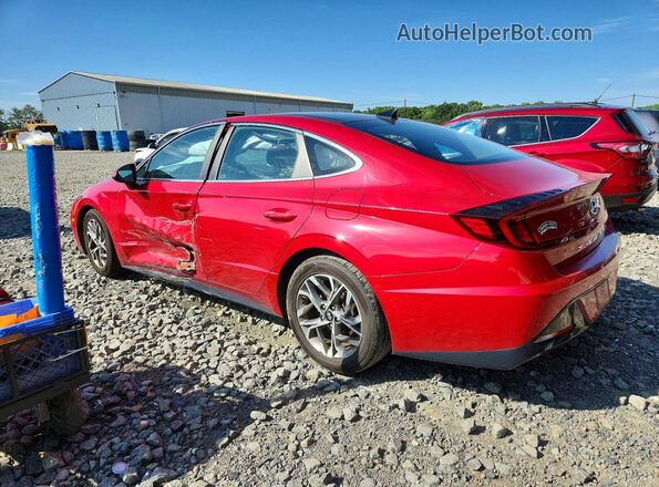 5NPEF4JA1LH052117 2020 HYUNDAI SONATA Red Rear left