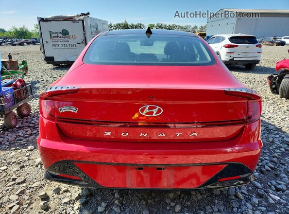 5NPEF4JA1LH052117 2020 HYUNDAI SONATA Red Rear view