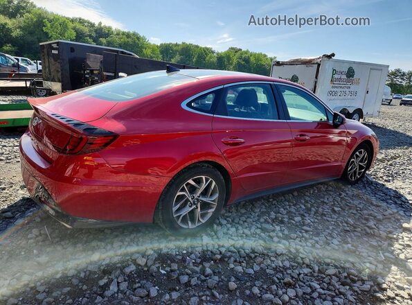 5NPEF4JA1LH052117 2020 HYUNDAI SONATA Red Rear right