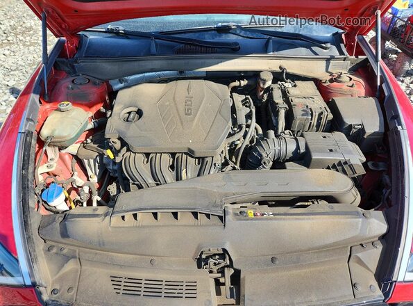 5NPEF4JA1LH052117 2020 HYUNDAI SONATA Red Rear interior view