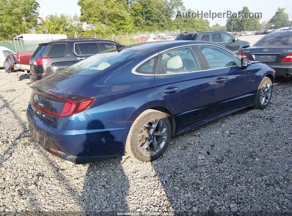 5NPEF4JA2LH003315 2020 HYUNDAI SONATA Blue Trasero derecho