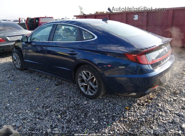 5NPEF4JA2LH003315 2020 HYUNDAI SONATA Blue Trasero izquierdo