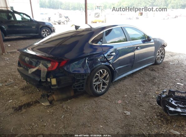 5NPEF4JA2MH102587 2021 HYUNDAI SONATA Blue Rear right